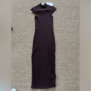 Zara brown maxi dress size S